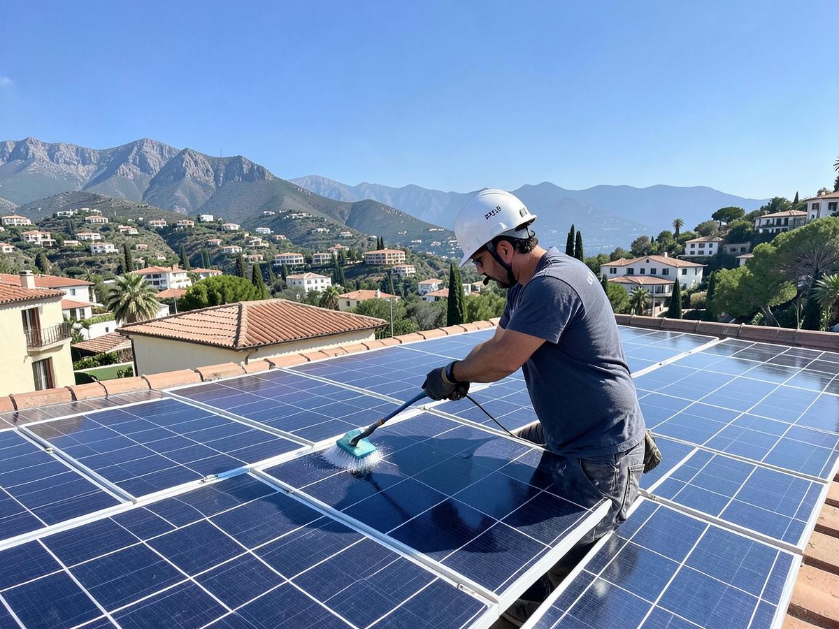 Mantenimiento y limpieza de placas solares en Marbella